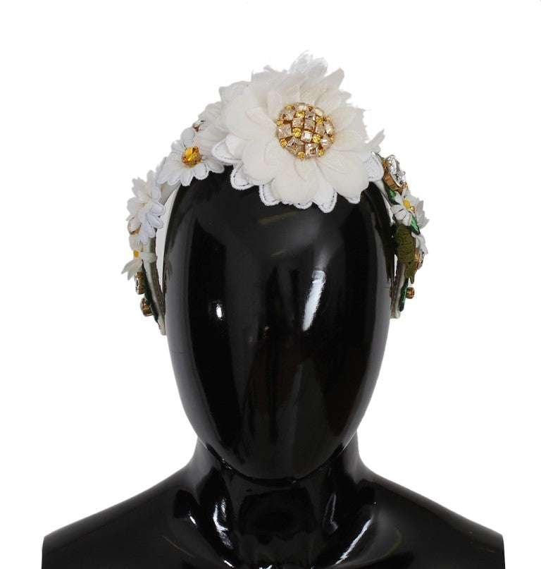 Dolce & Gabbana Sunflower Crystal Luxury Headband Dolce & Gabbana