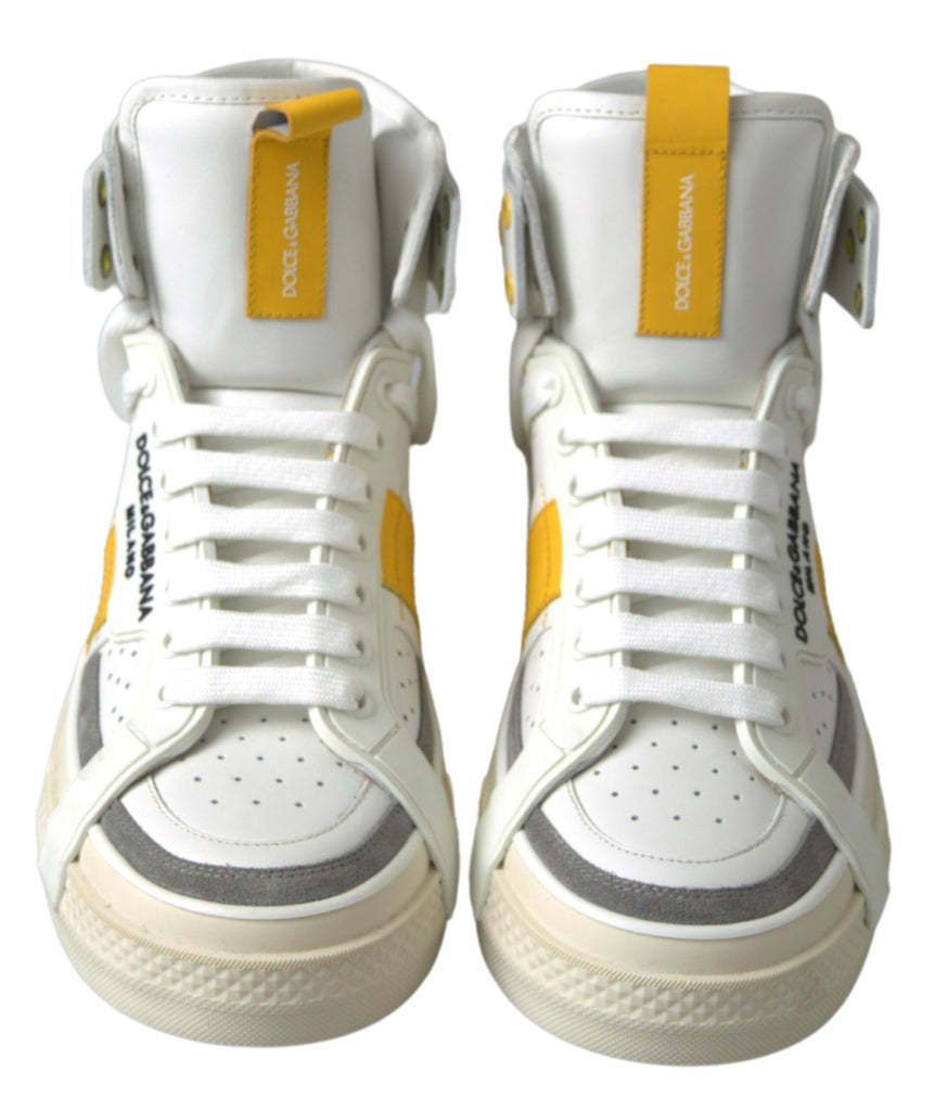 Dolce & Gabbana High-Top Perforated Leather Sneakers Dolce & Gabbana