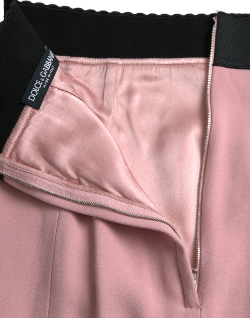 Dolce & Gabbana Elegant High Waist Pencil Skirt in Pink Dolce & Gabbana