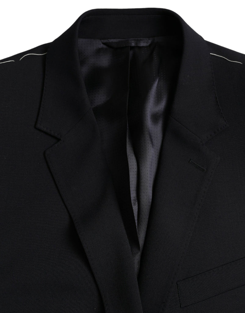 Dolce & Gabbana Black MARTINI Single Breasted Coat Blazer Dolce & Gabbana