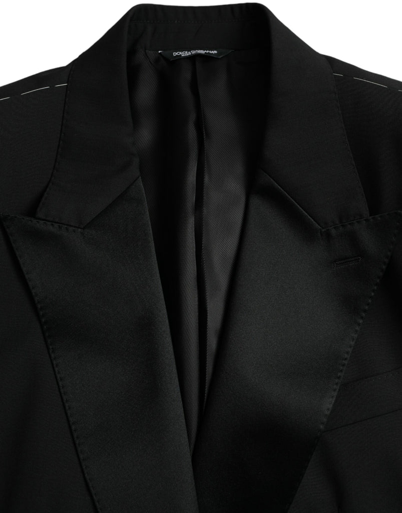 Dolce & Gabbana Black SICILIA Single Breasted Coat Blazer Dolce & Gabbana
