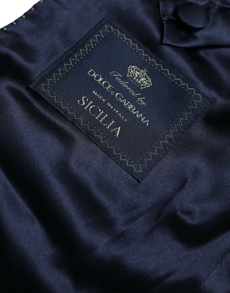 Dolce & Gabbana Gold SICILIA Jacquard Single Breasted Coat Blazer Dolce & Gabbana