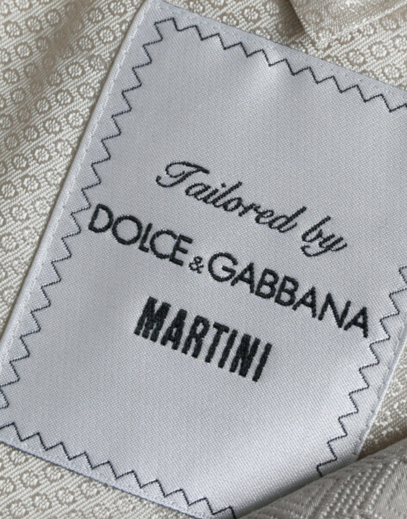 Dolce & Gabbana Beige MARTINI Single Breasted Coat Blazer Dolce & Gabbana