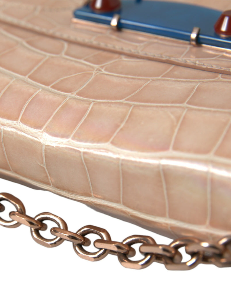 Balenciaga Elegant Mini Chain Beige Clutch for Evening Elegance Balenciaga