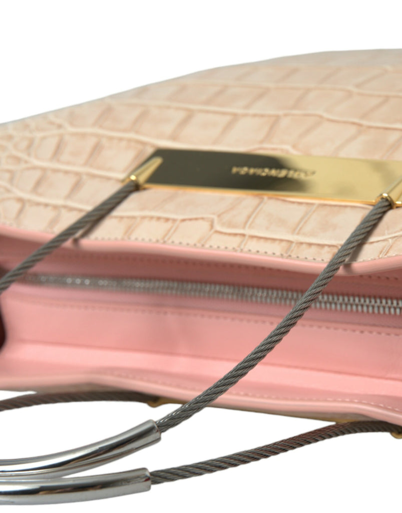 Balenciaga Alligator Leather Chic Pink Tote Bag Balenciaga