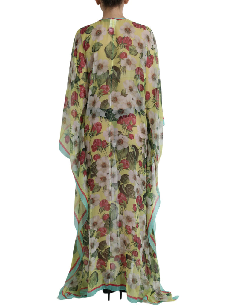 Dolce & Gabbana Elegant Floral Silk Maxi Dress Dolce & Gabbana