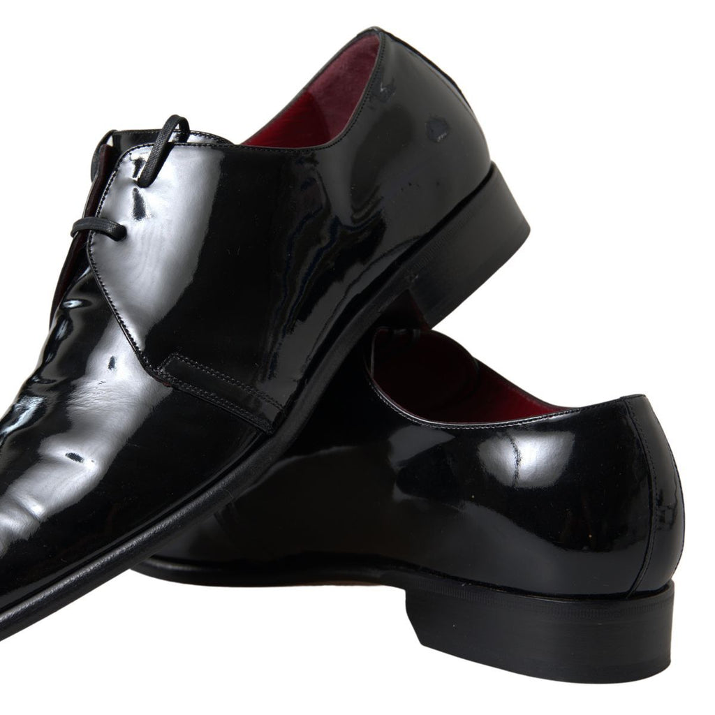 Dolce & Gabbana Elegant Black Patent Leather Formal Men's Shoes Dolce & Gabbana