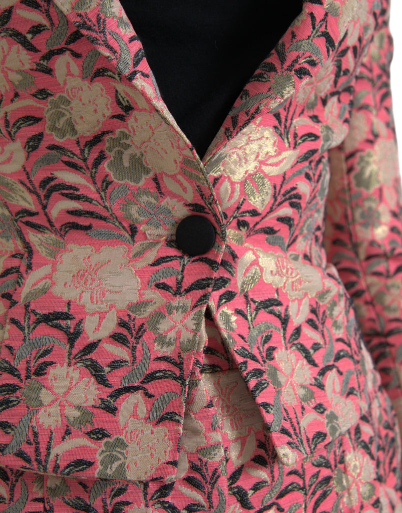 Dolce & Gabbana Elegant Pink Slim Fit Two-Piece Suit Dolce & Gabbana