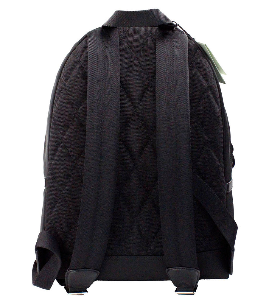 Burberry Abbeydale Branded Stamp Black Nylon Backpack Shoulder Bookbag Burberry