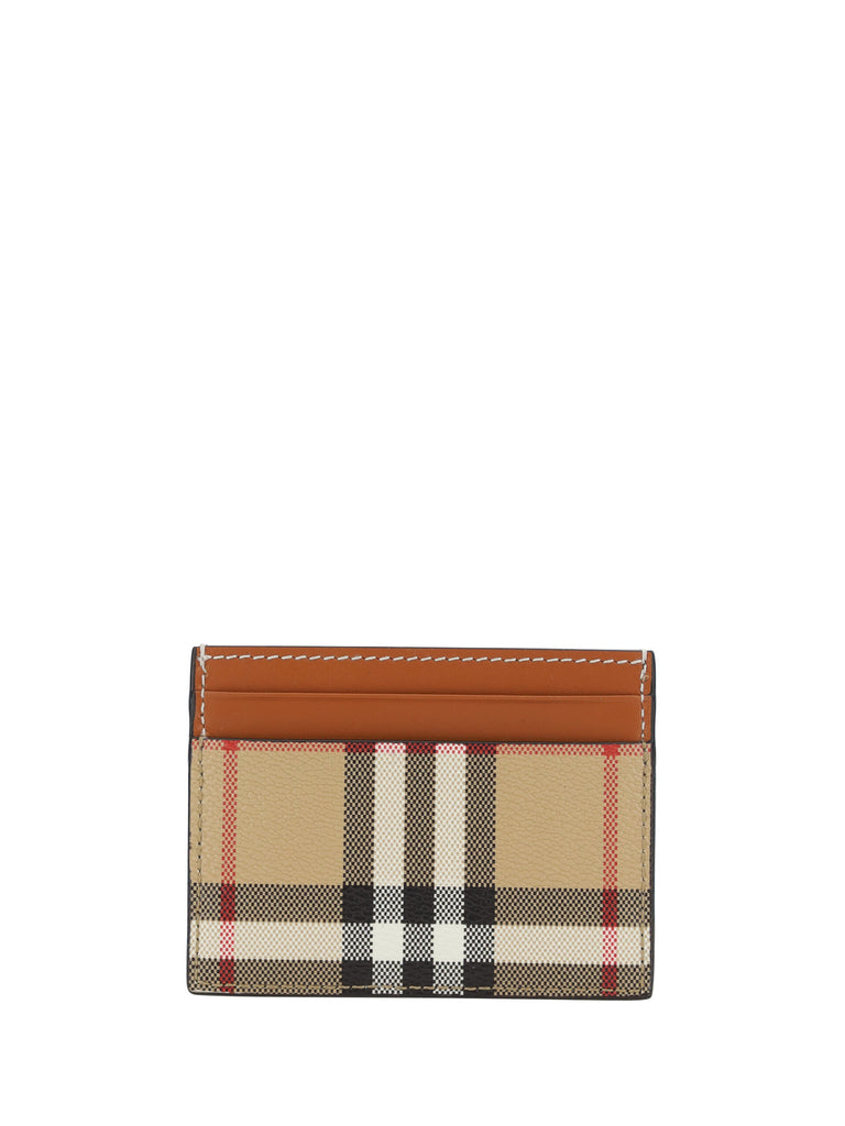 Burberry Chic Multicolor Check Print Card Holder Burberry