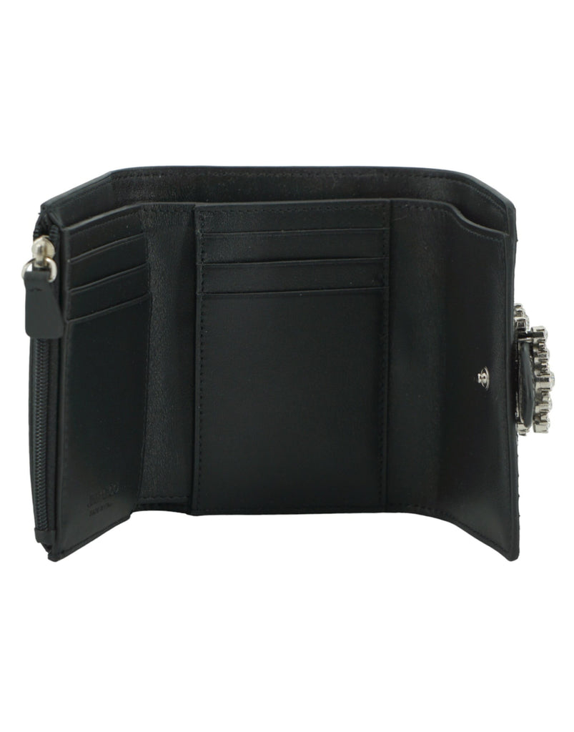 Jimmy Choo Black Leather Cheri Wallet Jimmy Choo