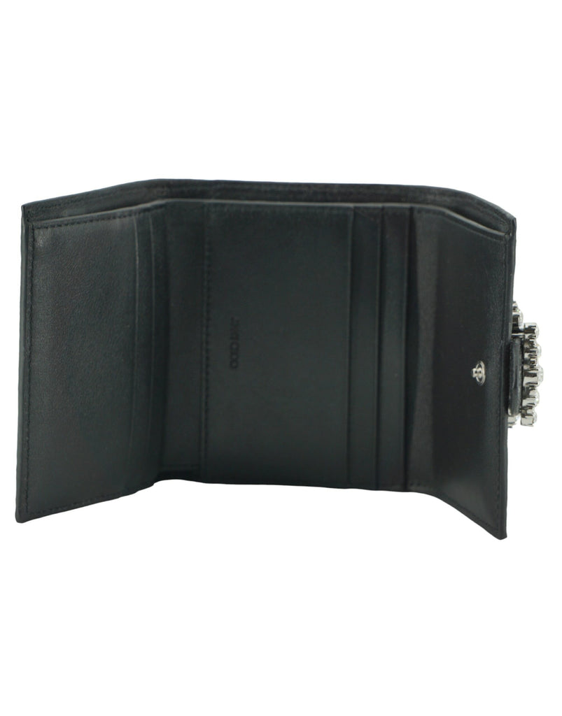 Jimmy Choo Black Leather Card Holder Wallet Jimmy Choo