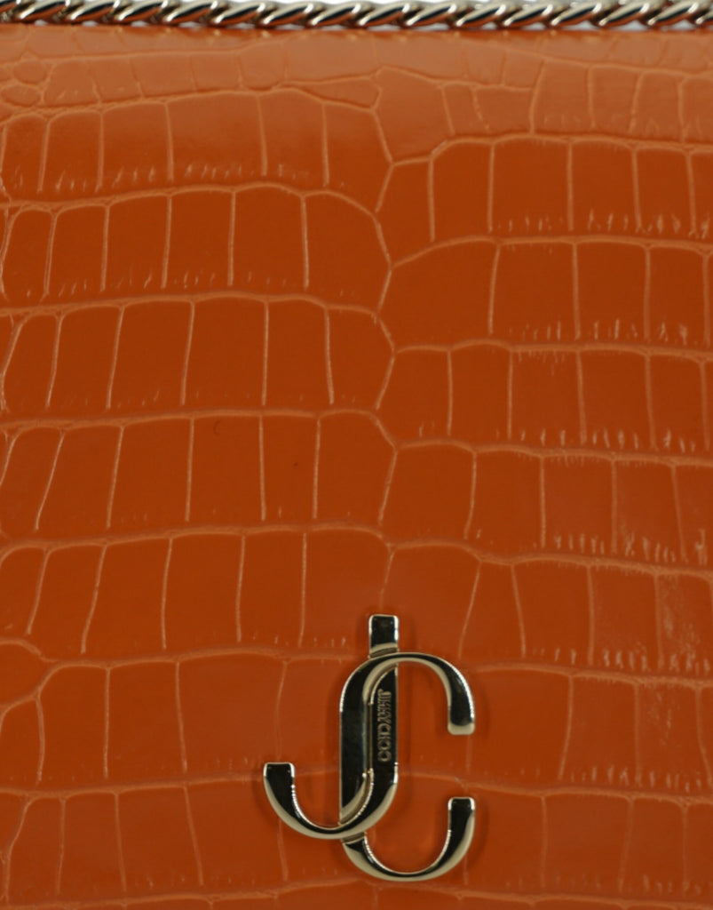 Jimmy Choo Amber Orange Leather Shoulder Bag Jimmy Choo