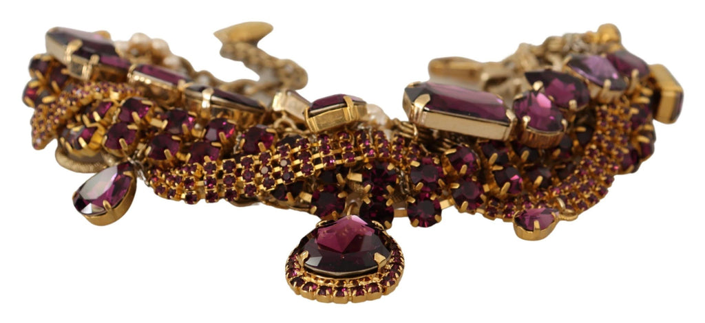 Dolce & Gabbana Sicilian Sparkle Gold-Tone Statement Necklace Dolce & Gabbana