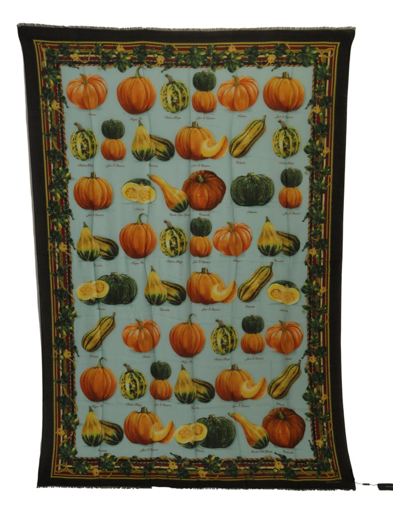 Dolce & Gabbana Vegetable Print Silk Blend Scarf Dolce & Gabbana