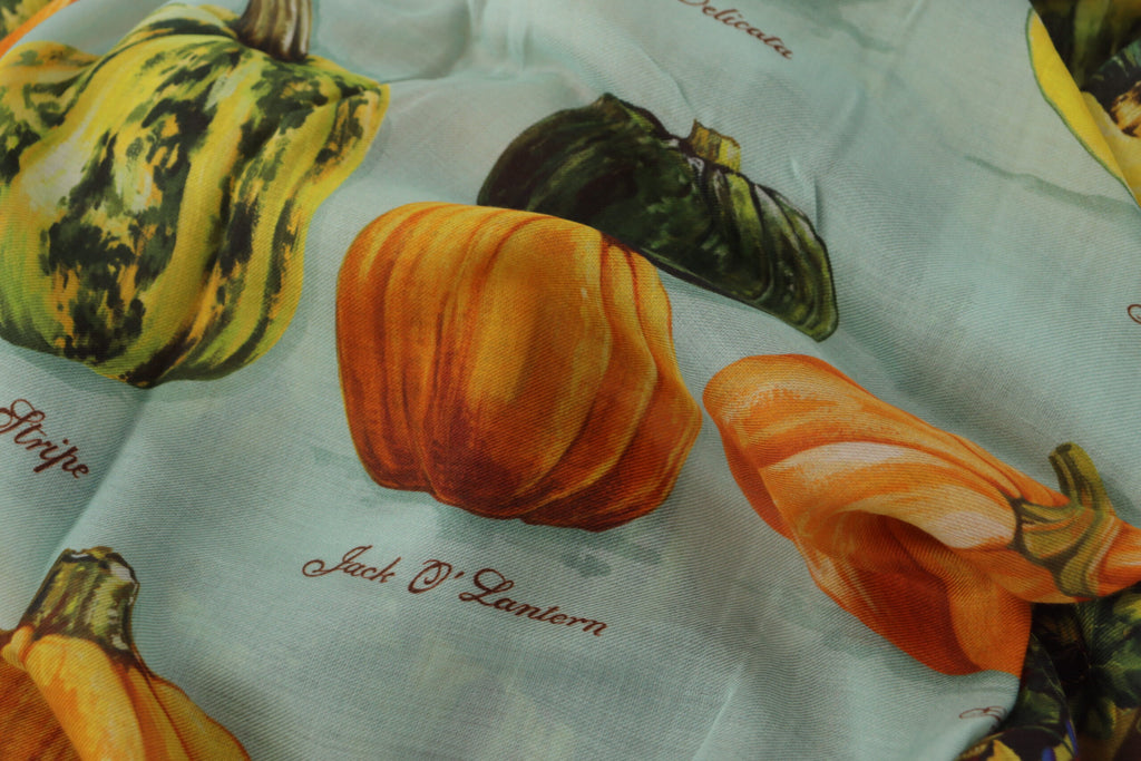 Dolce & Gabbana Vegetable Print Silk Blend Scarf Dolce & Gabbana