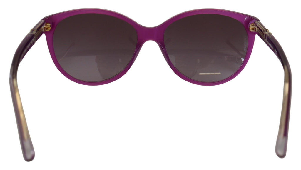 Dolce & Gabbana Chic Purple Acetate Round Sunglasses Dolce & Gabbana