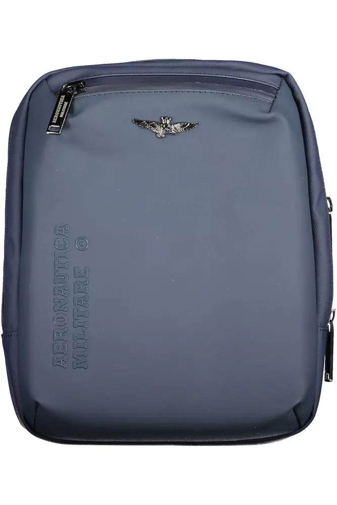 Aeronautica Militare Sleek Blue Shoulder Bag with Laptop Compartment Aeronautica Militare