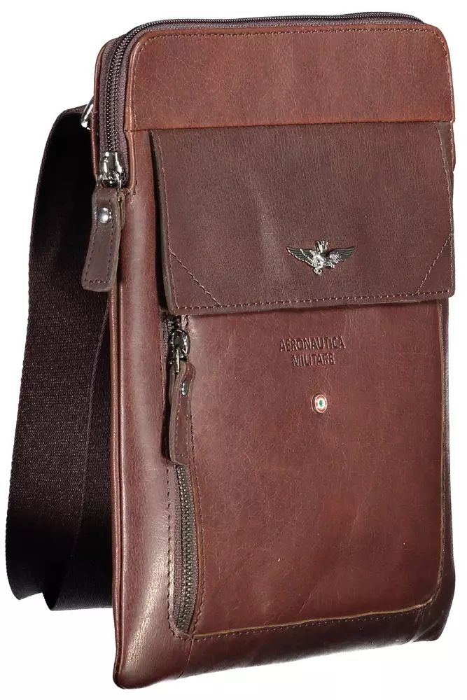 Aeronautica Militare Elegant Leather-Poly Shoulder Bag with Contrasting Details Aeronautica Militare