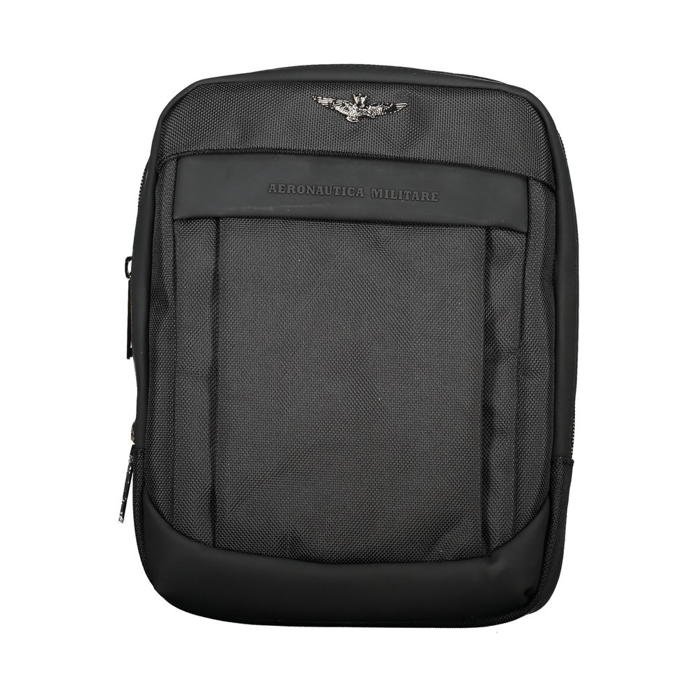 Aeronautica Militare Sleek Black Versatile Shoulder Bag Aeronautica Militare