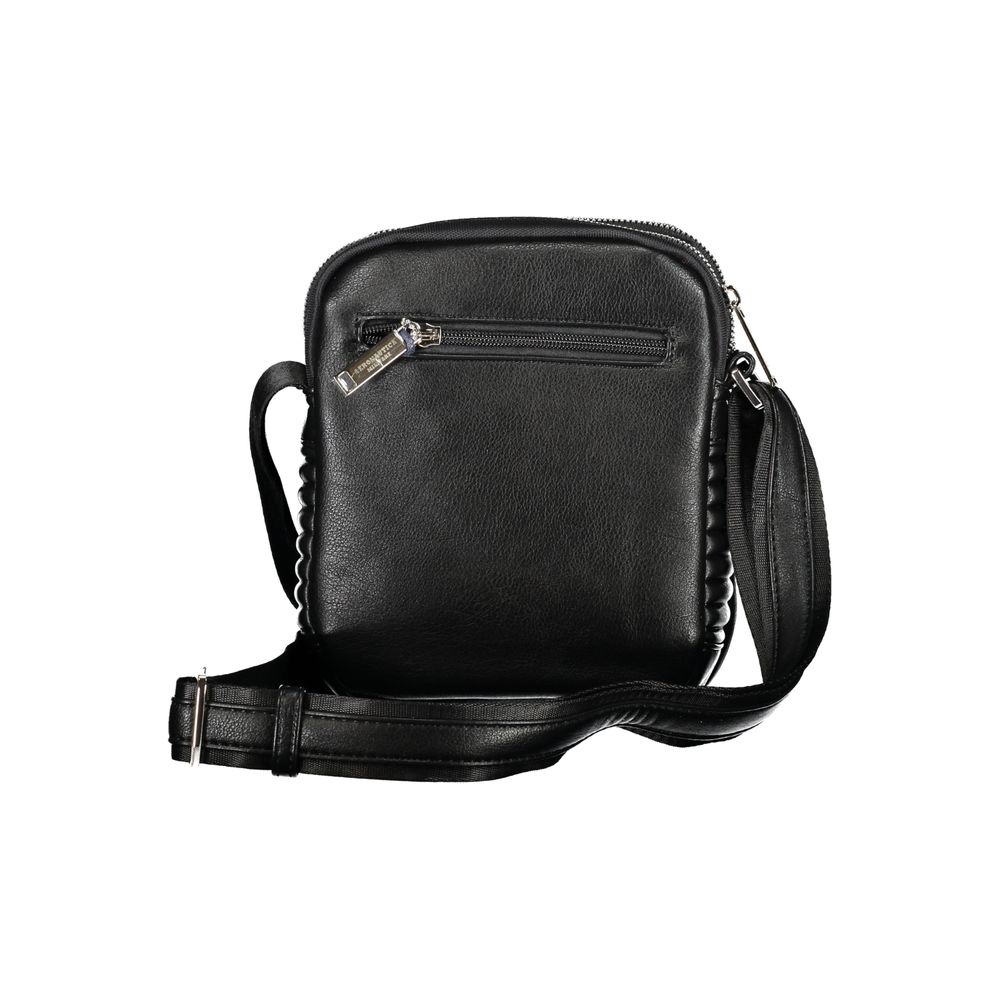 Aeronautica Militare Sleek Black Dual-Compartment Shoulder Bag Aeronautica Militare