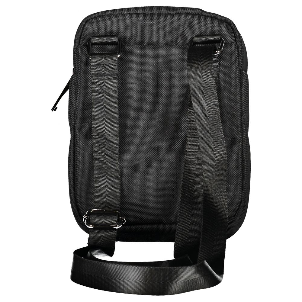 Aeronautica Militare Exclusive Black Shoulder Bag with Contrasting Details Aeronautica Militare