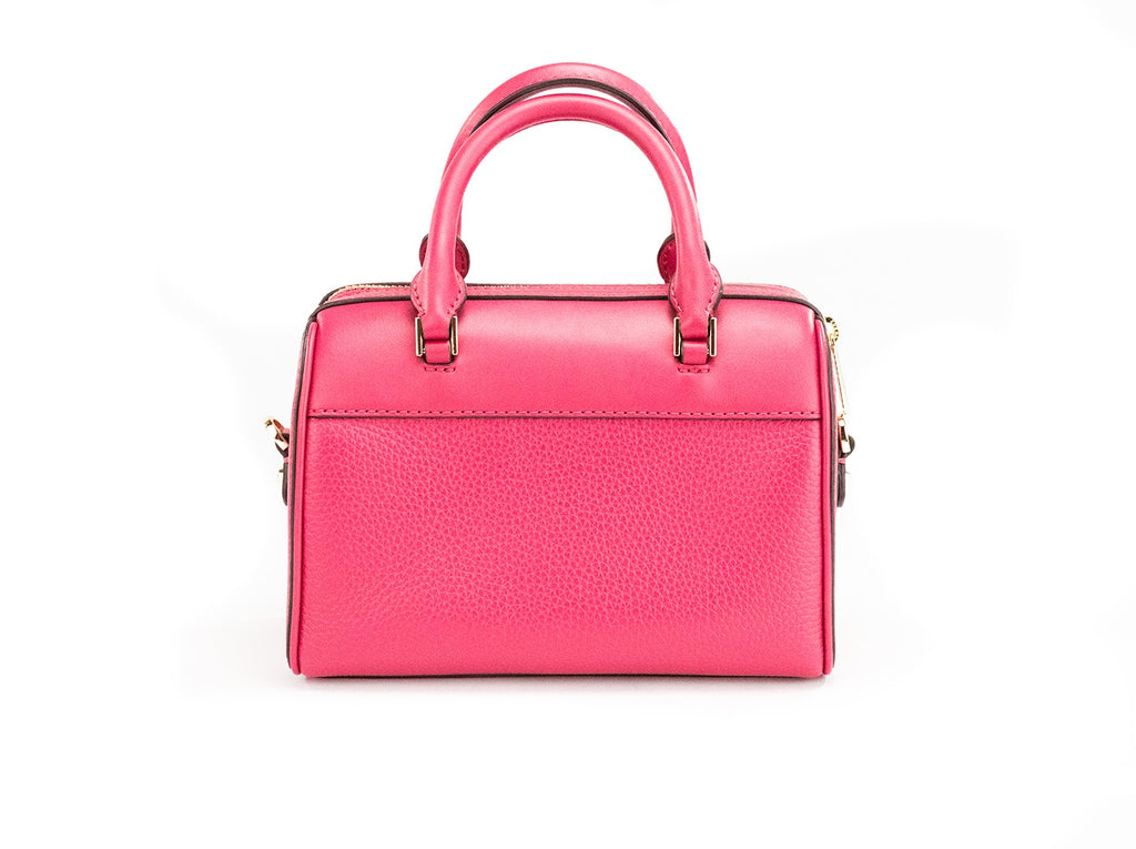 Michael Kors Travel XS Carmine Pink Leather Duffle Crossbody Handbag Purse Michael Kors