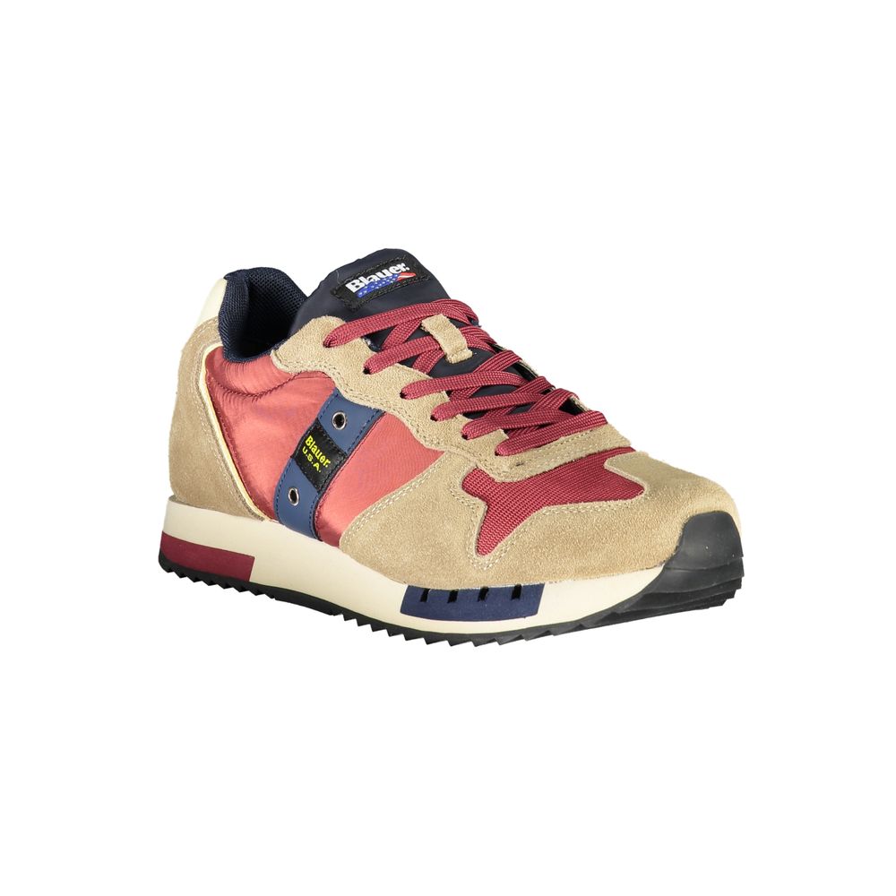 Blauer Beige Sports Sneakers with Contrast Accents Blauer