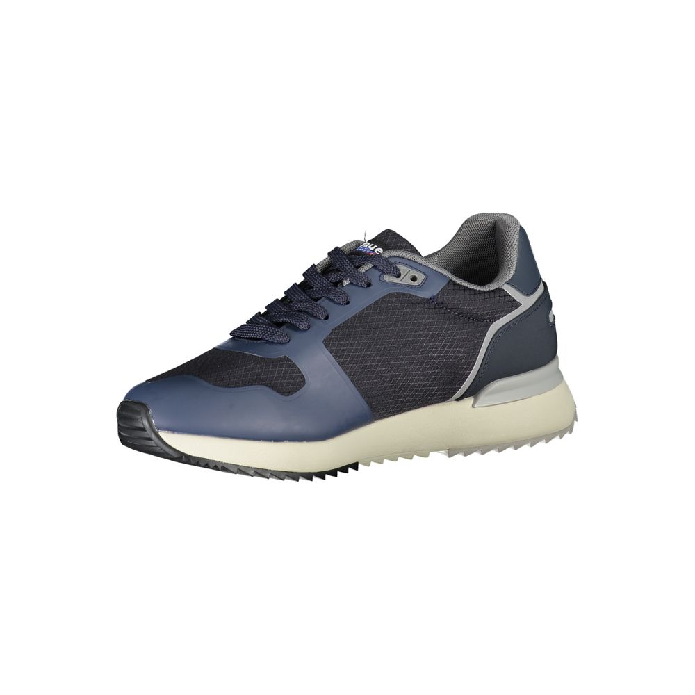 Blauer Dapper Blue Sneakers with Contrast Detailing Blauer
