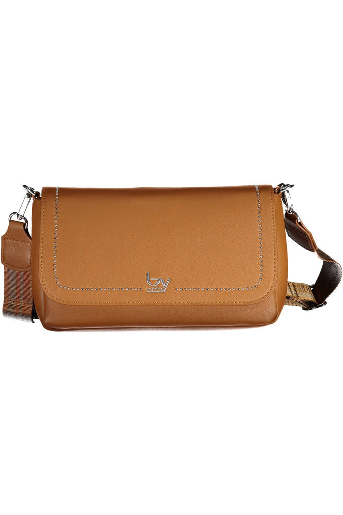 BYBLOS Elegant Brown Polyurethane Handbag with Logo BYBLOS
