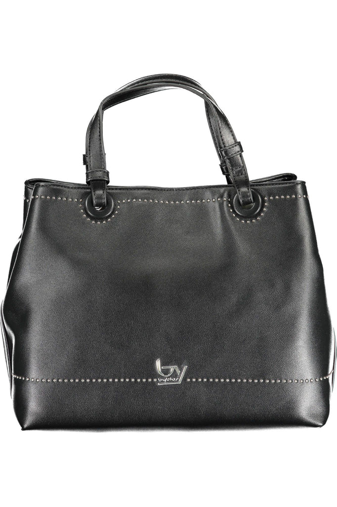 BYBLOS Elegant Black Two-Compartment Handbag BYBLOS