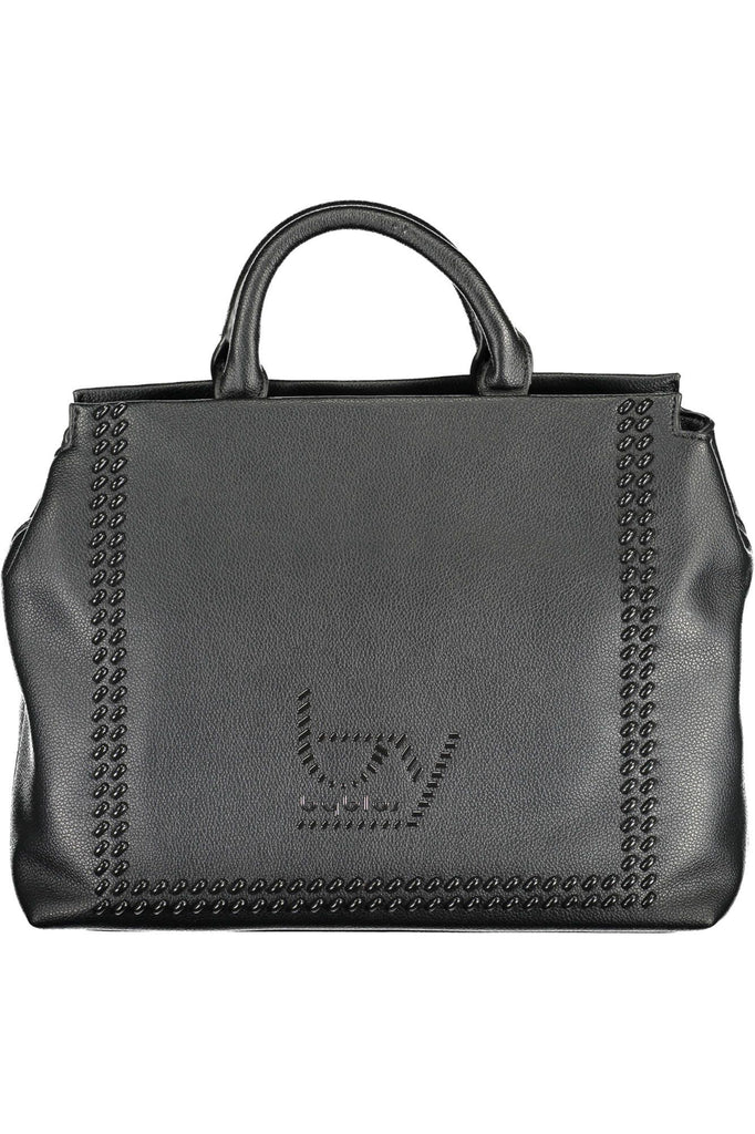 BYBLOS Elegant Two-Handle Black Handbag with Contrasting Details BYBLOS