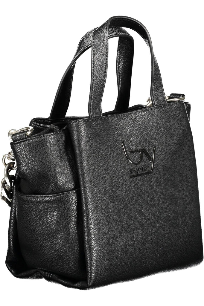 BYBLOS Sleek Black Multi-Pocket Handbag BYBLOS