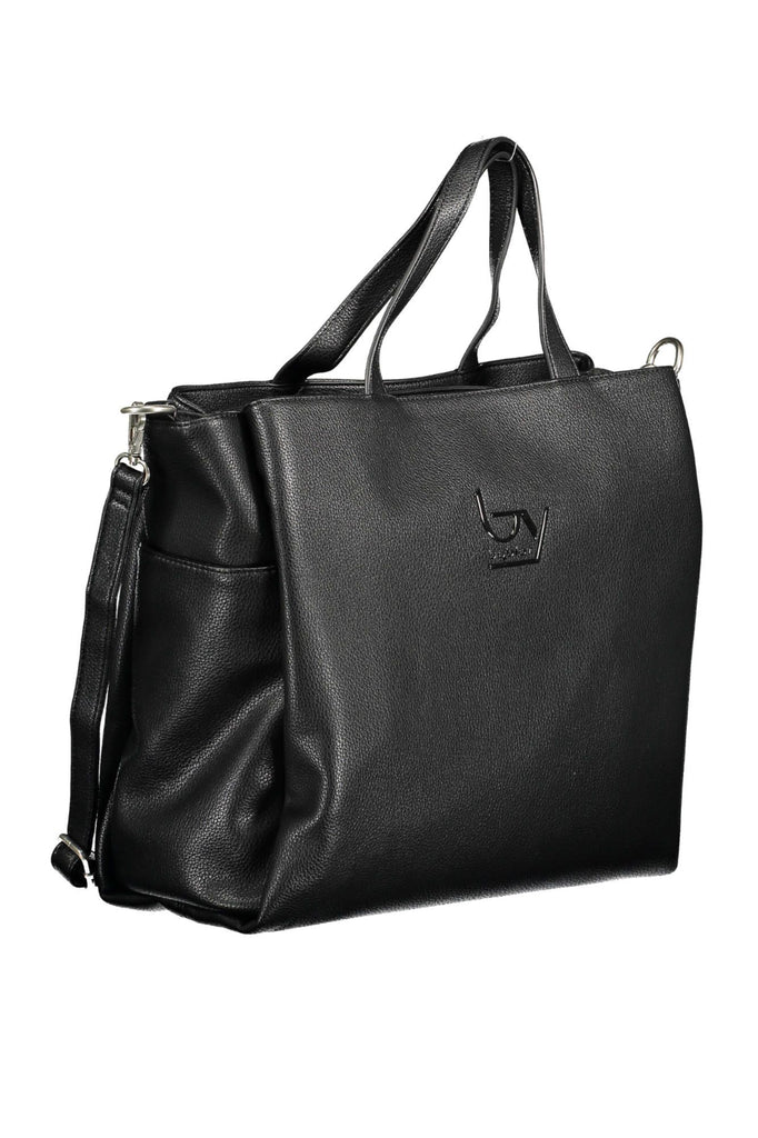 BYBLOS Chic Black Multi-Pocket Handbag BYBLOS