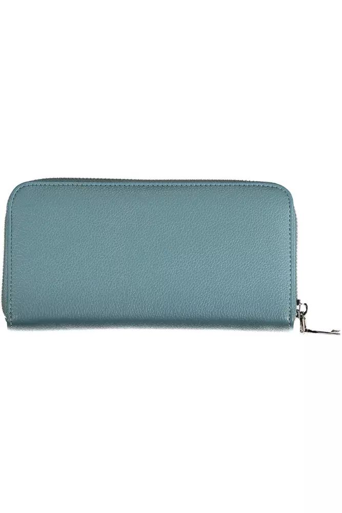 BYBLOS Chic Blue Polyethylene Wallet with Coin Purse BYBLOS