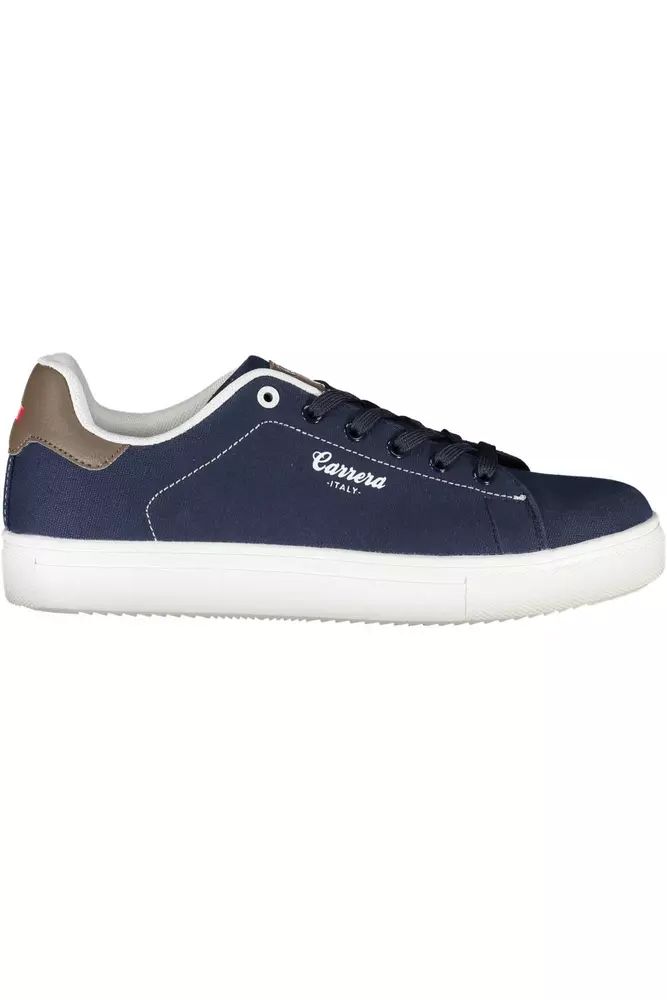 Carrera Sleek Blue Sneakers With Eco-Leather Accents Carrera