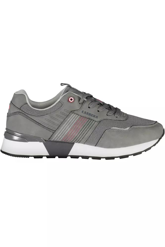 Carrera Sleek Gray Sneakers with Eco-Leather Accents Carrera