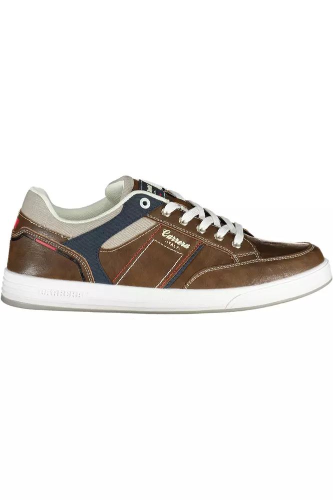 Eclectic Brown Carrera Sneakers with Contrasting Accents Carrera