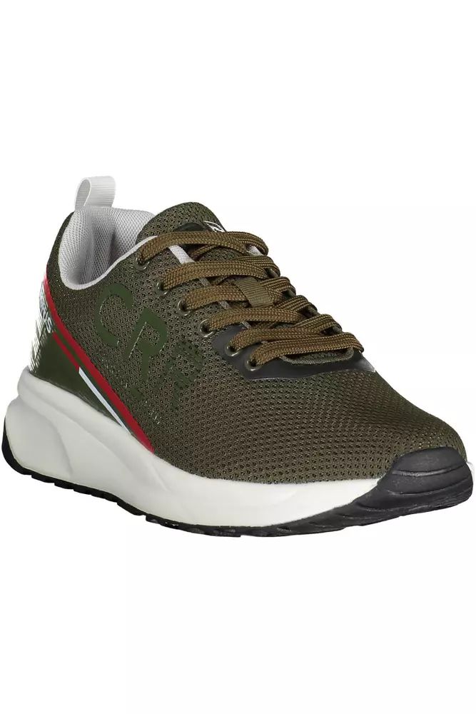 Carrera Green Contrast Lace-Up Sports Sneakers Carrera