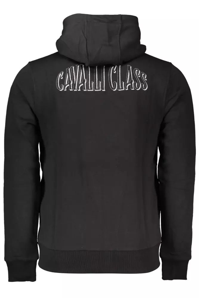 Cavalli Class Black Cotton Sweater Cavalli Class