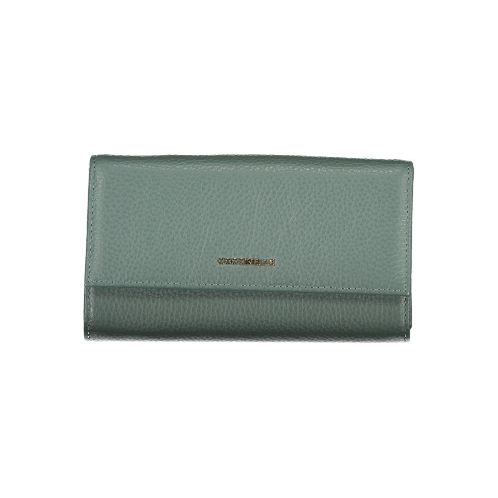 Coccinelle Elegant Green Leather Double Wallet Coccinelle
