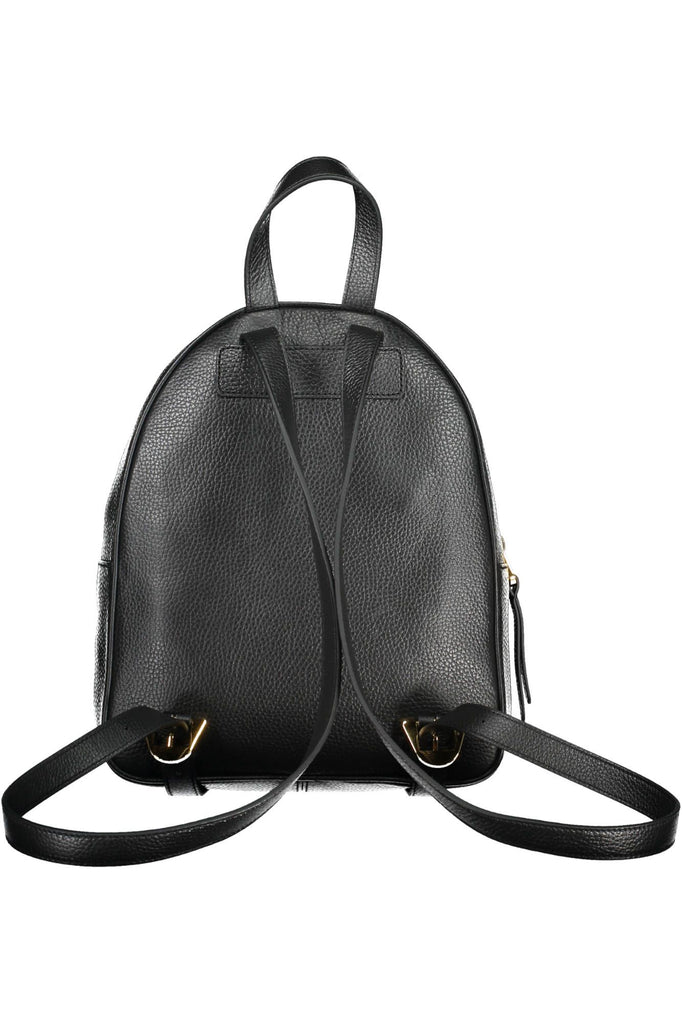 Coccinelle Elegant Black Leather Backpack Coccinelle