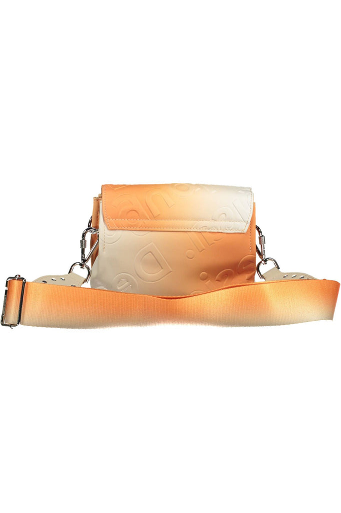 Desigual Chic Orange Contrast Detail Handbag Desigual