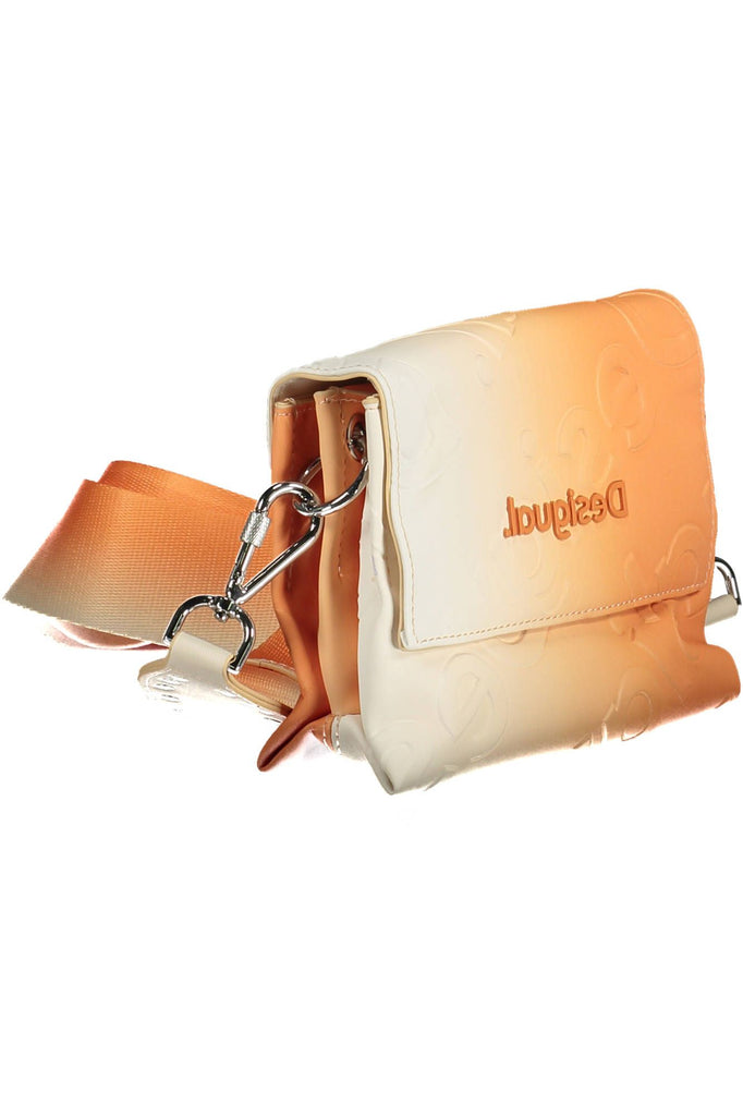 Desigual Chic Orange Contrast Detail Handbag Desigual