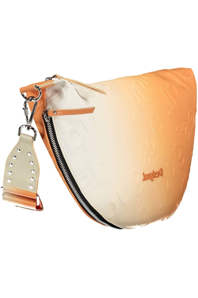 Desigual Vibrant Orange Expandable Handbag Desigual