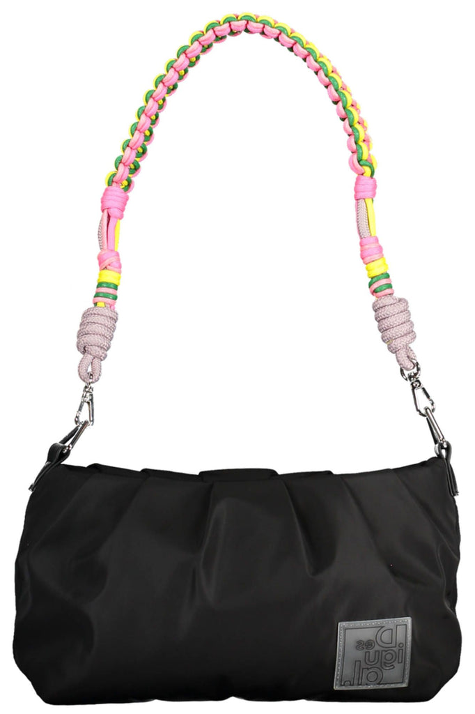 Desigual Chic Black Contrast Detail Handbag Desigual