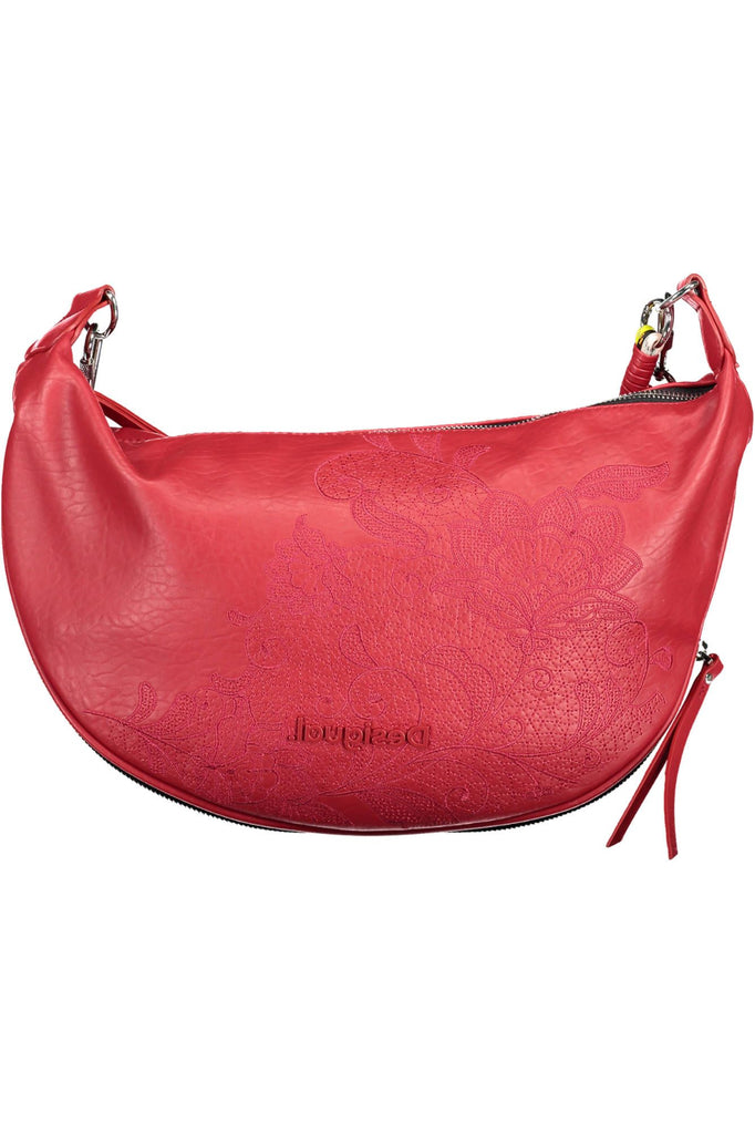 Desigual Sizzling Red Expandable Handbag Desigual