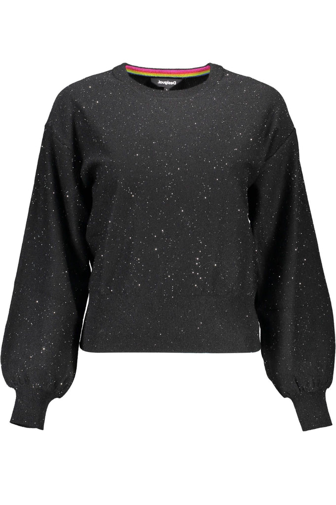 Desigual Black Polyester Sweater Desigual