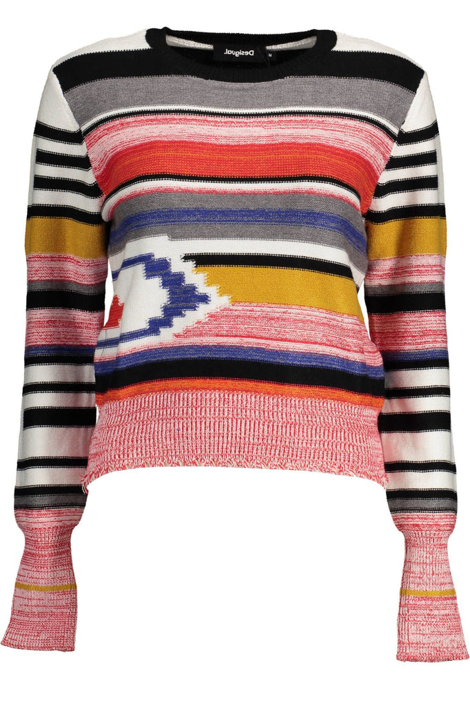 Desigual Pink Polyester Sweater Desigual