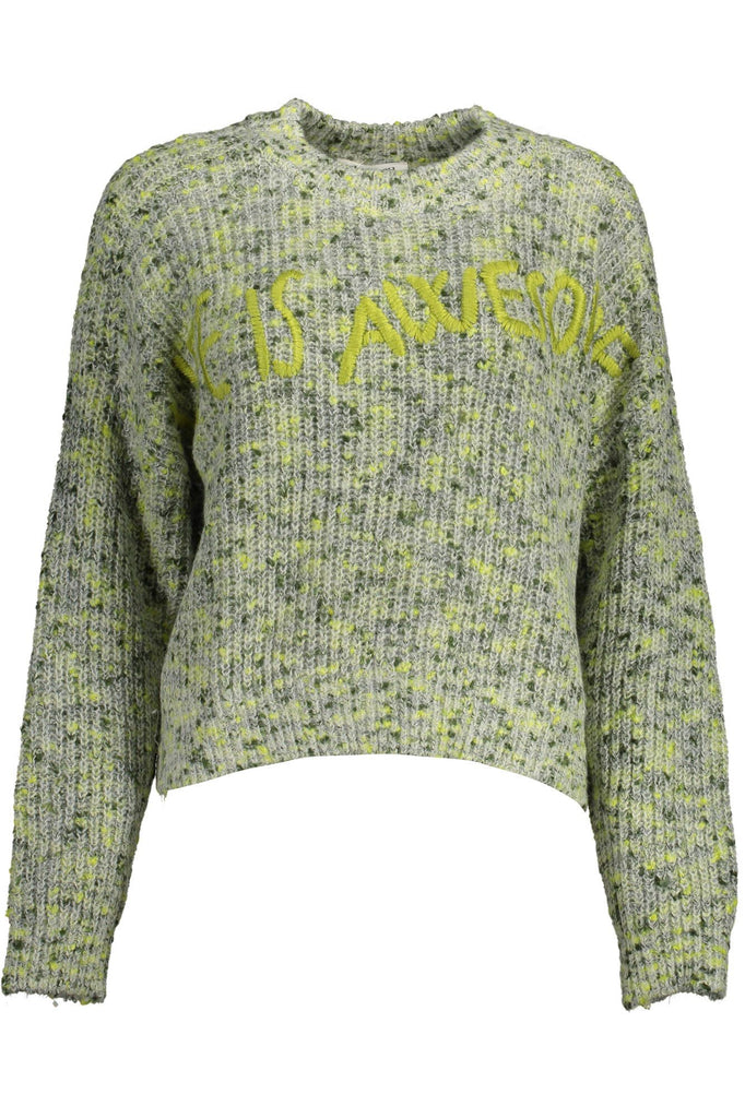 Desigual Green Polyester Sweater Desigual
